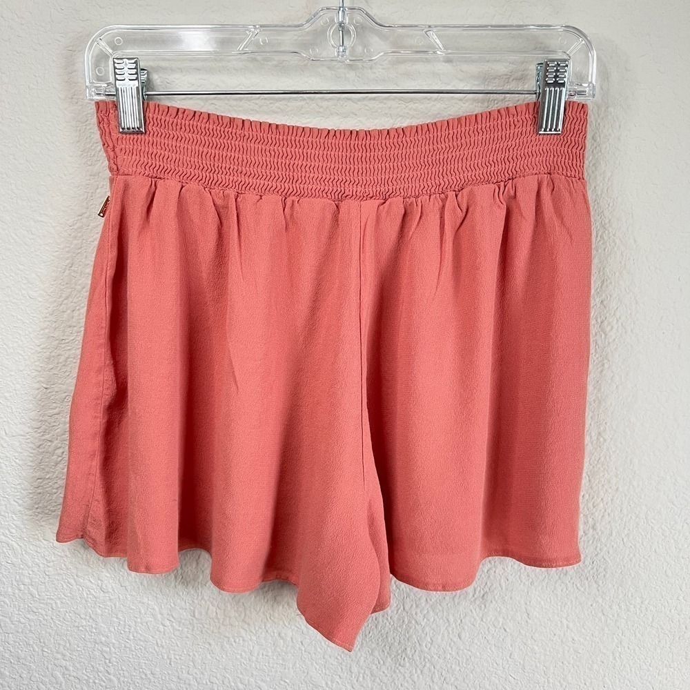 Pink Victoria's Secret Shorts Women's Size L Pull On Elastic Waist Embroidered - Picture 2 of 4